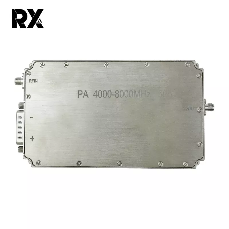 Ultrabredband C-band 4-8 GHz 50W effektförstärkare RF-system